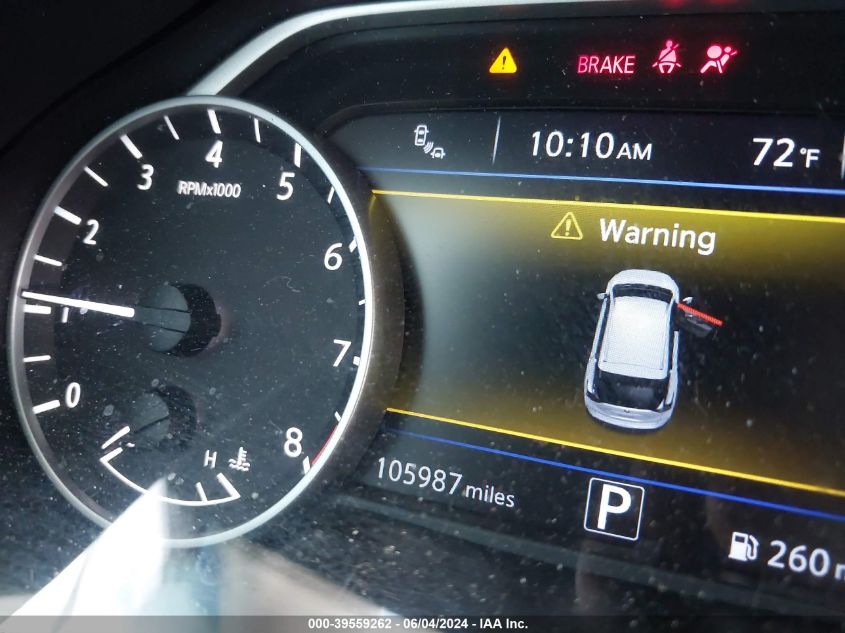 2018 Nissan Murano Sl VIN: 5N1AZ2MH3JN187062 Lot: 39559262