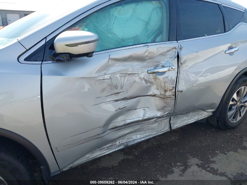 2018 Nissan Murano Sl VIN: 5N1AZ2MH3JN187062 Lot: 39559262