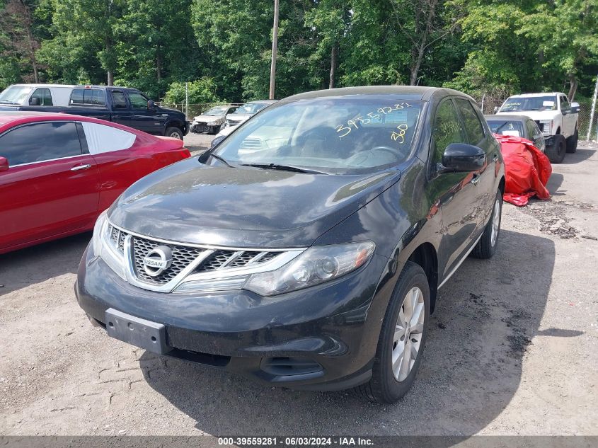 2013 Nissan Murano S/Sl/Le VIN: JN8AZ1MW2DW319423 Lot: 39559281