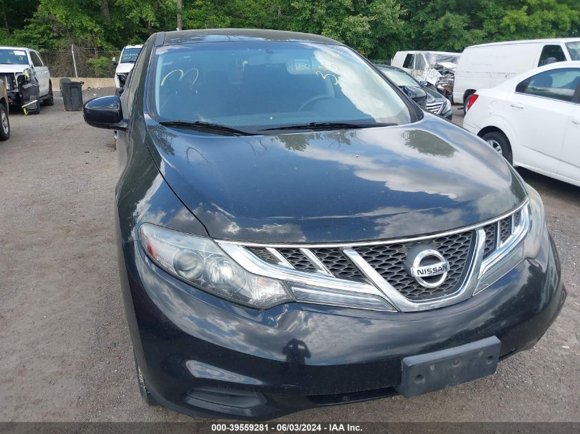 2013 Nissan Murano S/Sl/Le VIN: JN8AZ1MW2DW319423 Lot: 39559281