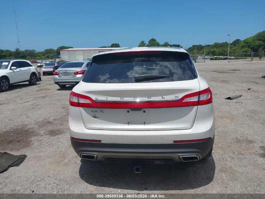 2016 Lincoln Mkx Reserve VIN: 2LMTJ6LR9GBL33636 Lot: 39559336
