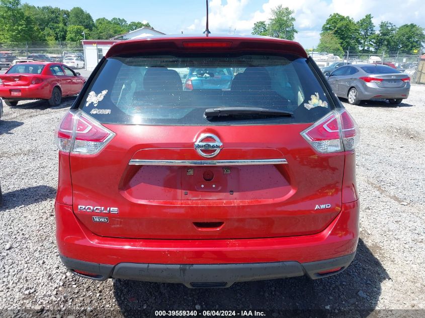 2015 Nissan Rogue S/Sl/Sv VIN: 5N1AT2MV8FC877805 Lot: 39559340