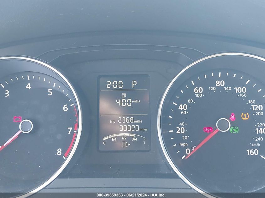 2017 Volkswagen Jetta 1.4T S VIN: 3VW2B7AJ6HM239402 Lot: 39559353