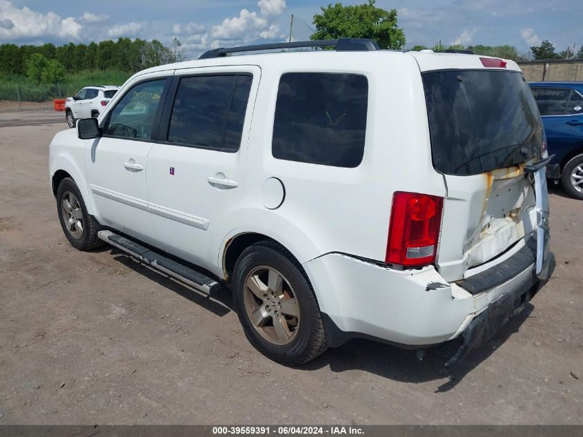 2010 Honda Pilot Ex-L VIN: 5FNYF4H51AB016512 Lot: 39559391