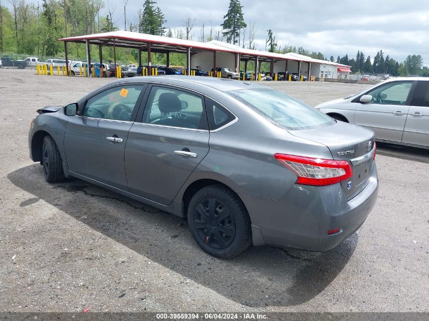 2015 Nissan Sentra Sv VIN: 3N1AB7AP4FY214025 Lot: 39559394