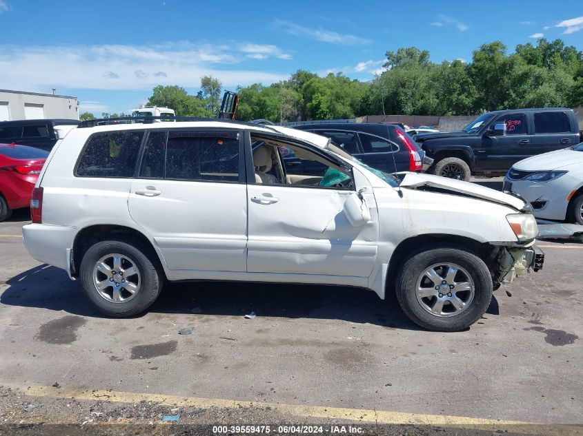 2004 Toyota Highlander V6 VIN: JTEEP21AX40015675 Lot: 39559475