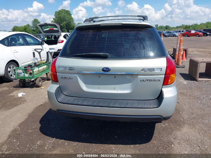 2006 Subaru Outback 2.5I VIN: 4S4BP61C667322119 Lot: 39559484