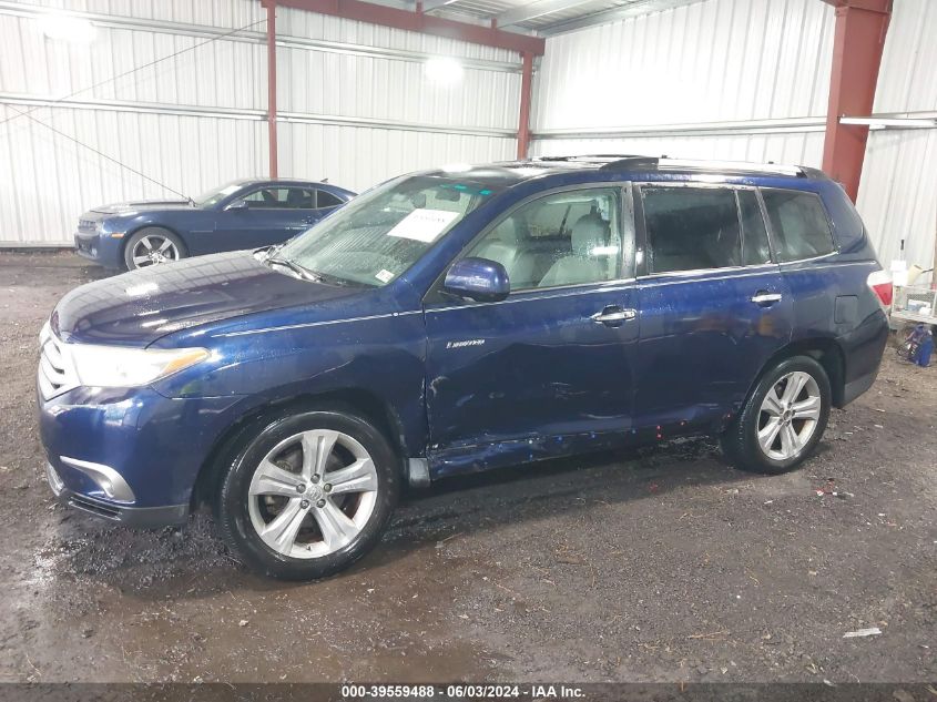 2013 Toyota Highlander Limited V6 VIN: 5TDDK3EH1DS214221 Lot: 39559488