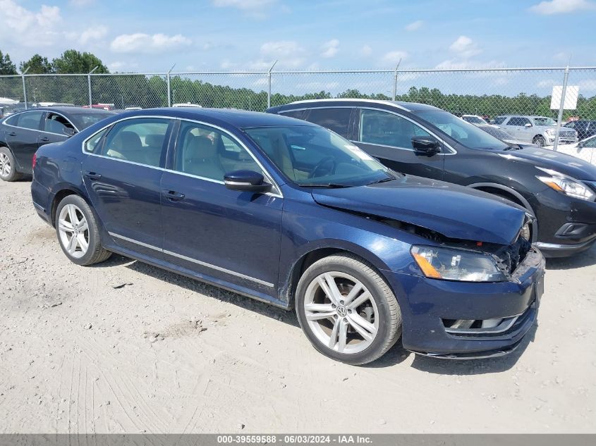 2013 Volkswagen Passat 2.0L Tdi Sel Premium VIN: 1VWCN7A39DC008938 Lot: 39559588