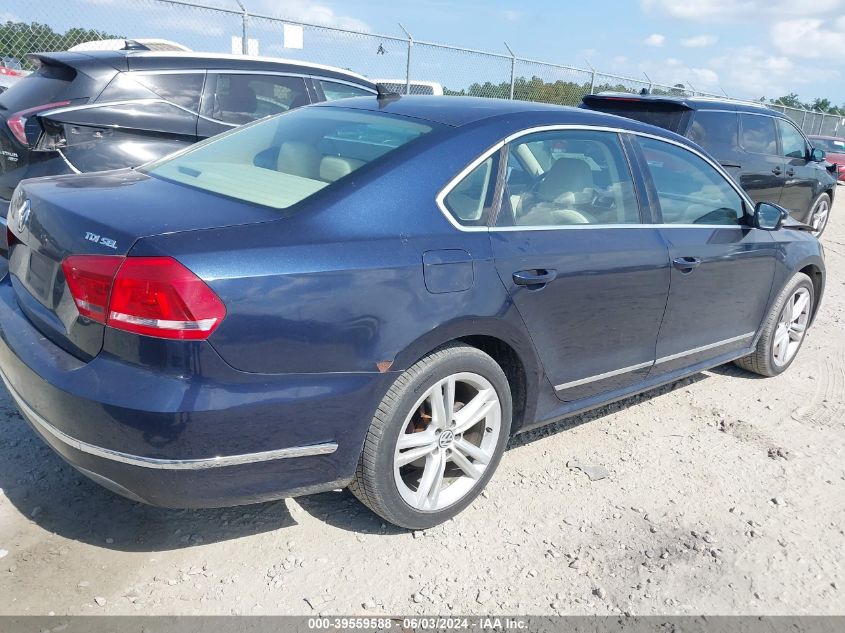 2013 Volkswagen Passat 2.0L Tdi Sel Premium VIN: 1VWCN7A39DC008938 Lot: 39559588