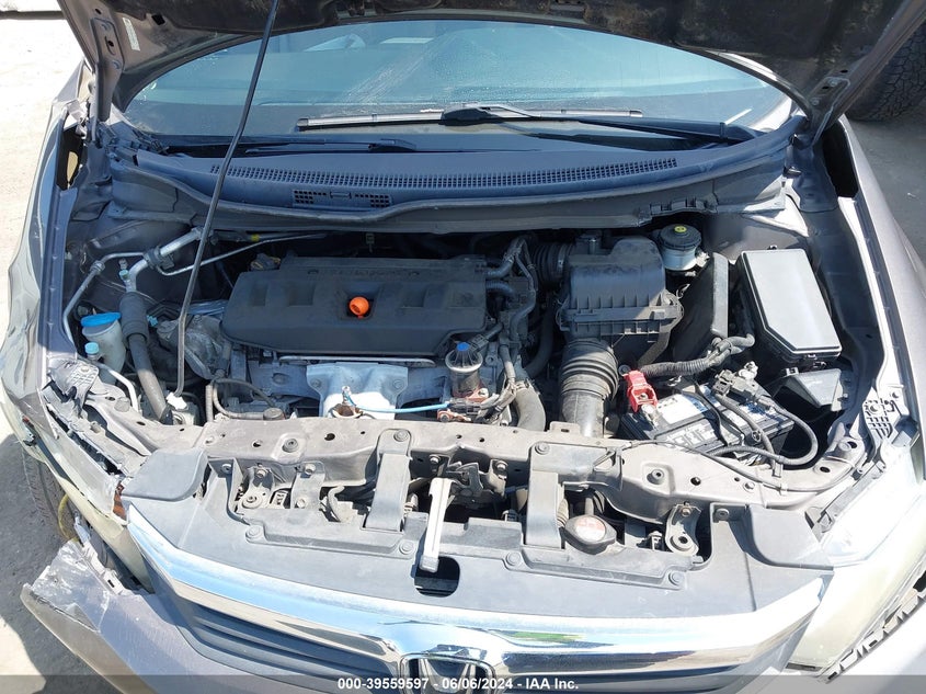 2012 Honda Civic Ex VIN: 19XFB2F83CE344804 Lot: 39559597