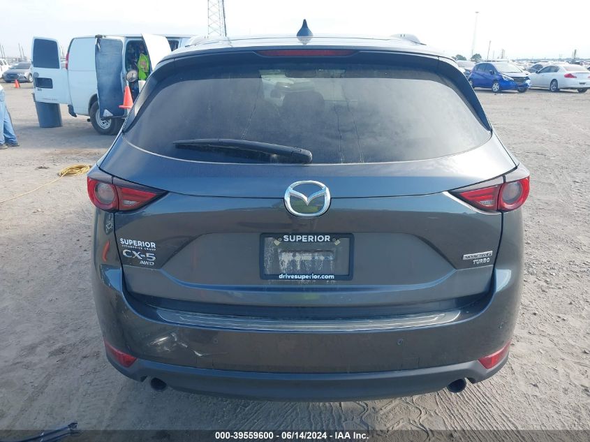 2021 Mazda Cx-5 Grand Touring Reserve VIN: JM3KFBAY2M0358558 Lot: 39559600