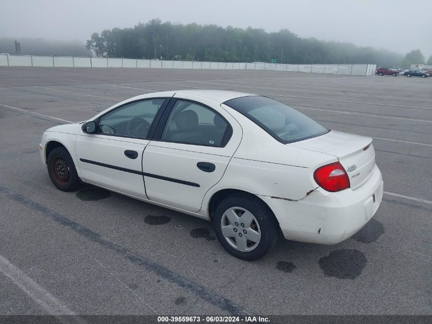 2003 Dodge Neon Se VIN: 1B3ES26C03D156230 Lot: 39559673