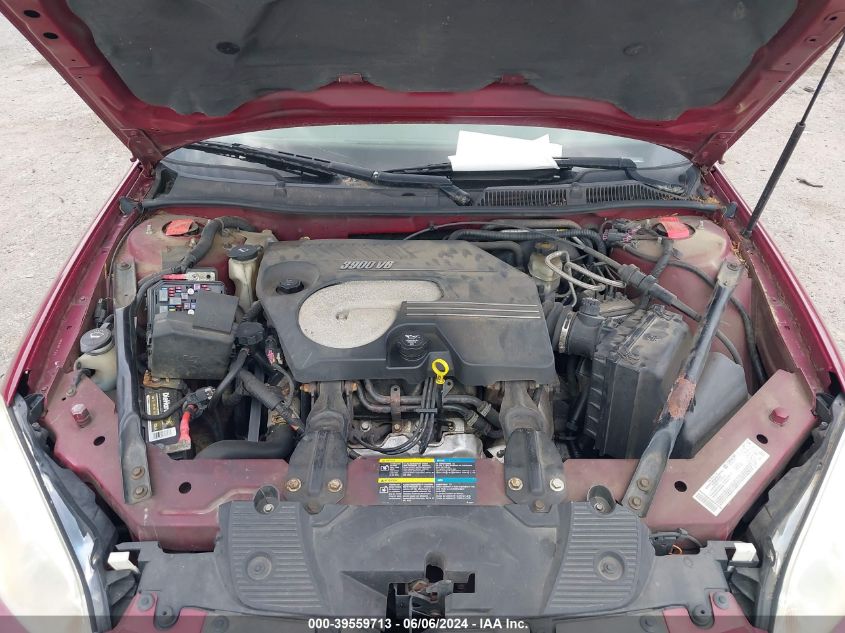 2006 Chevrolet Impala Lt VIN: 2G1WC581669227289 Lot: 39559713