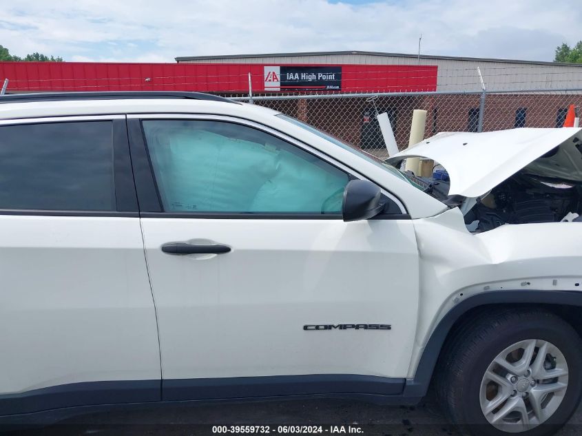 2021 Jeep Compass Sport Fwd VIN: 3C4NJCABXMT508182 Lot: 39559732