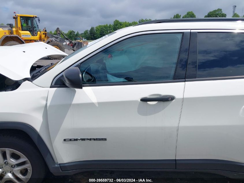 2021 Jeep Compass Sport Fwd VIN: 3C4NJCABXMT508182 Lot: 39559732