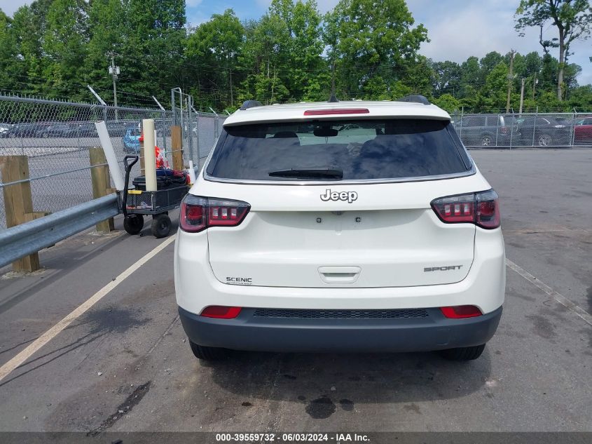 2021 Jeep Compass Sport Fwd VIN: 3C4NJCABXMT508182 Lot: 39559732