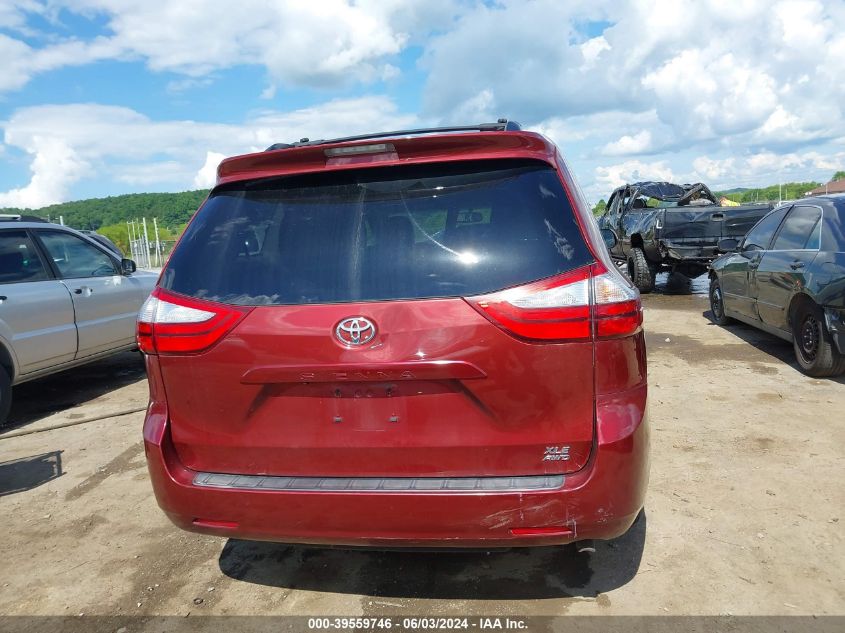 2016 Toyota Sienna Xle 7 Passenger VIN: 5TDDK3DCXGS133793 Lot: 39559746