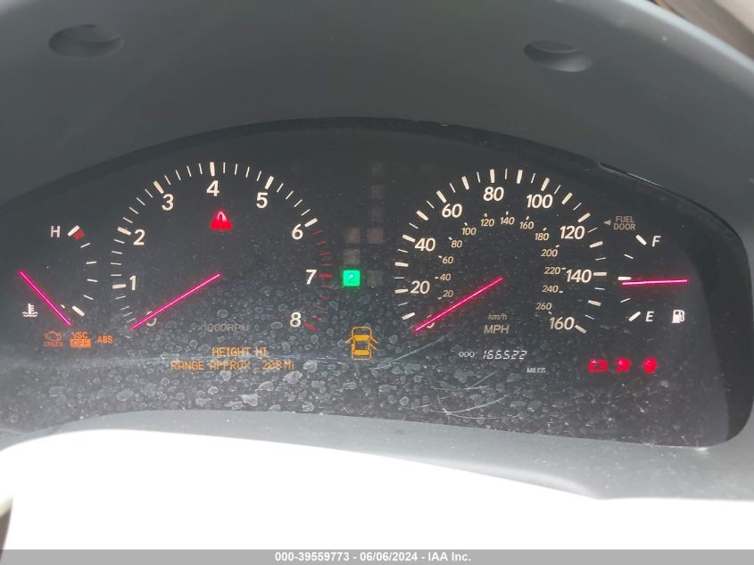 2003 Lexus Ls 430 430 VIN: JTHBN30F830097192 Lot: 39559773