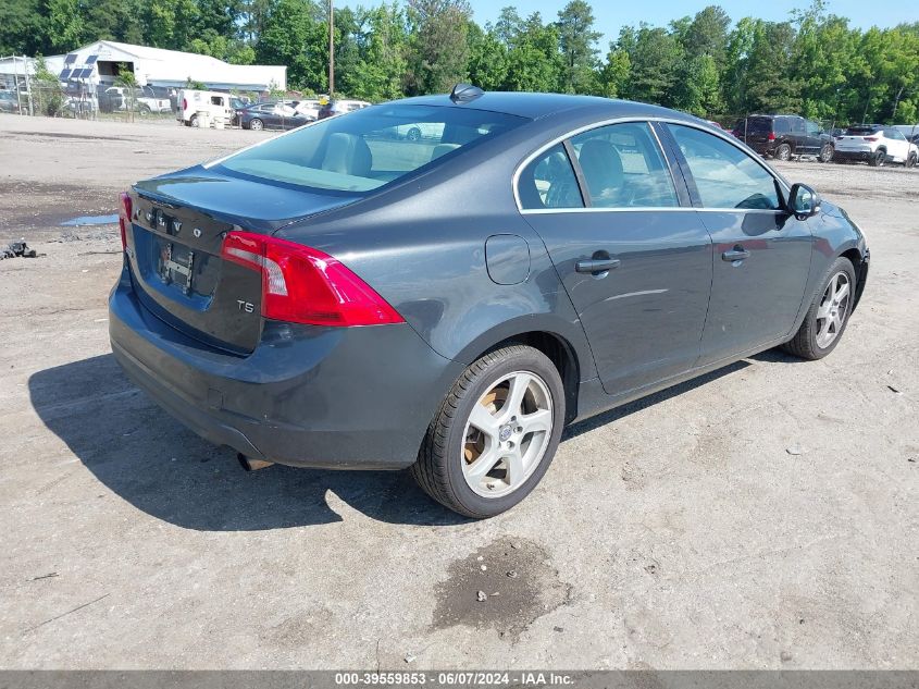 2012 Volvo S60 T5 VIN: YV1622FS4C2043784 Lot: 39559853