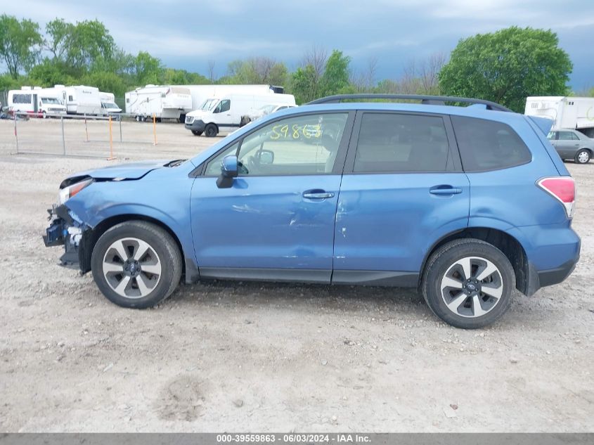 2018 Subaru Forester 2.5I Premium VIN: JF2SJAEC2JH534278 Lot: 39559863