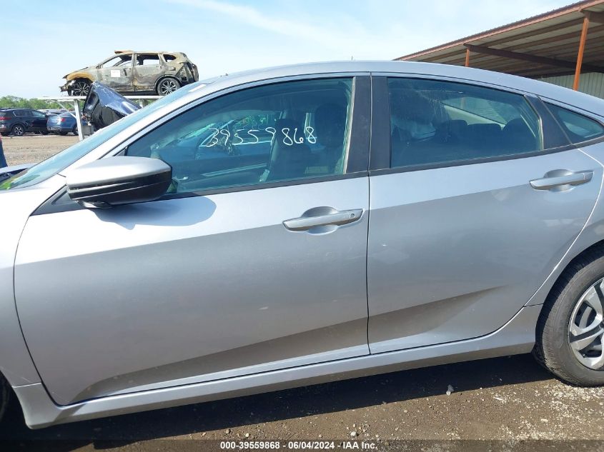 2018 Honda Civic Lx VIN: 19XFC2F55JE024206 Lot: 39559868