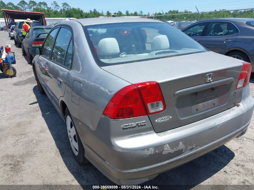 2HGES16565H546590 | 2005 HONDA CIVIC