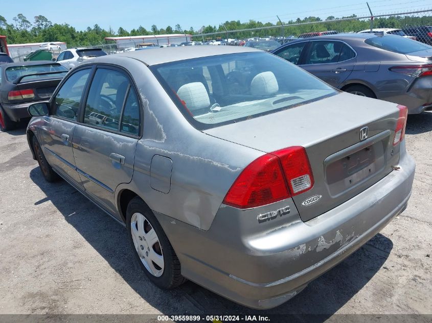 2HGES16565H546590 | 2005 HONDA CIVIC