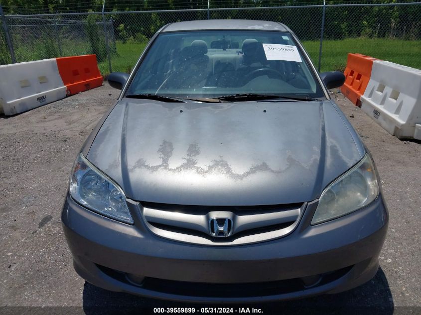 2HGES16565H546590 | 2005 HONDA CIVIC