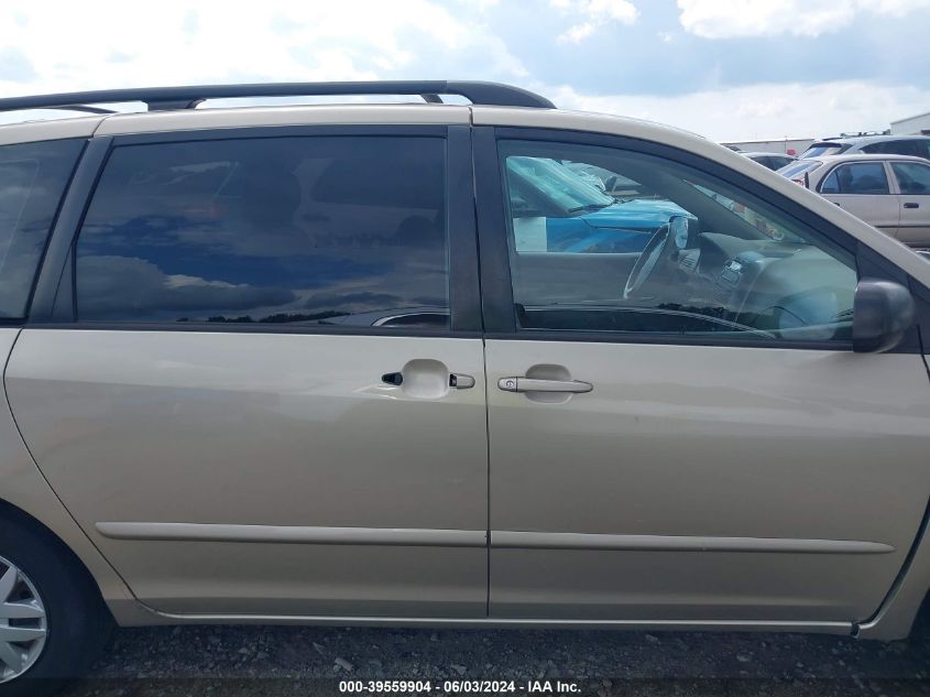 2008 Toyota Sienna Ce VIN: 5TDZK23C98S200614 Lot: 39559904