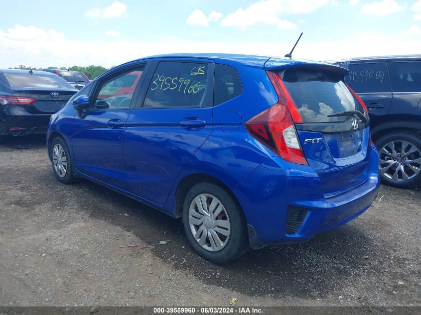 2015 Honda Fit Lx VIN: 3HGGK5H52FM716685 Lot: 39559960