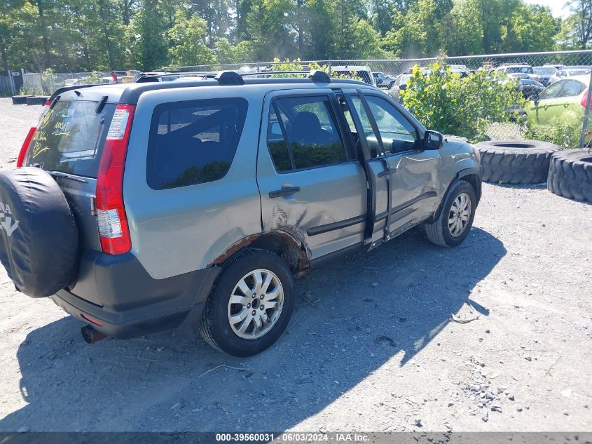 2006 Honda Cr-V Lx VIN: JHLRD78556C041397 Lot: 39560031