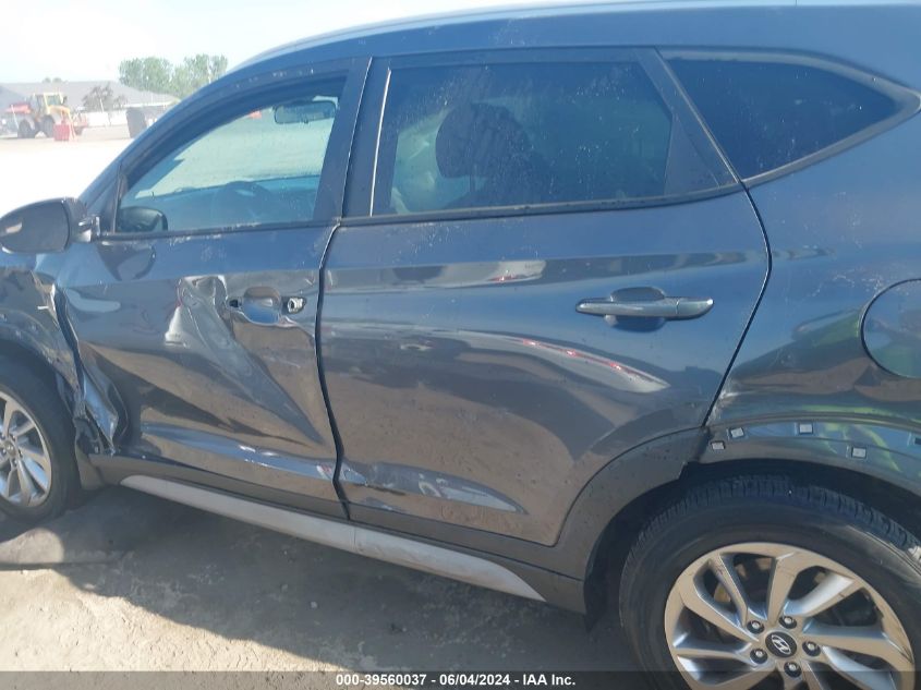 2017 Hyundai Tucson Se VIN: KM8J3CA42HU499365 Lot: 39560037