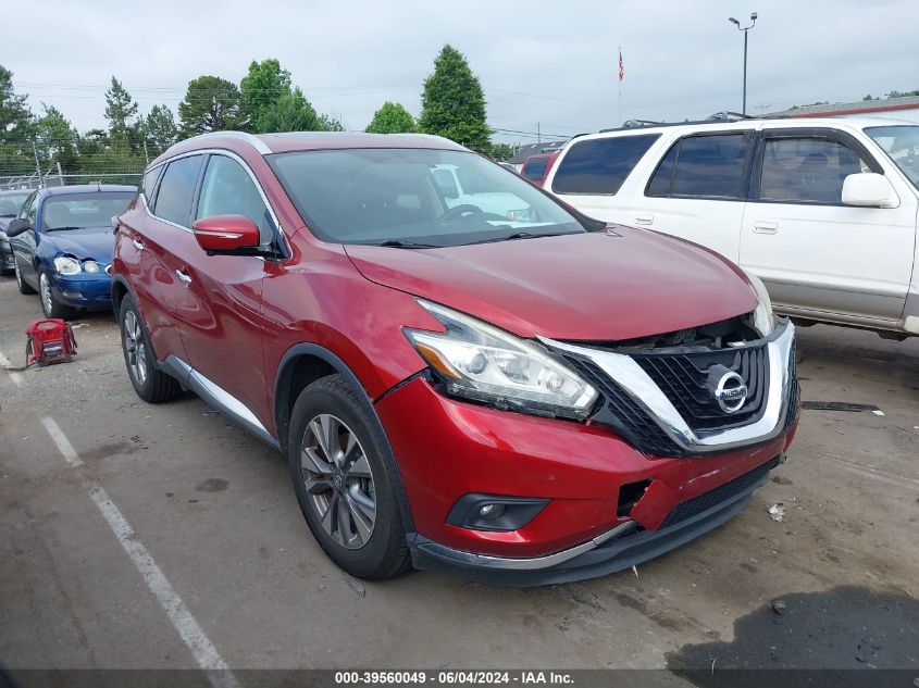 2015 Nissan Murano Sl VIN: 5N1AZ2MH1FN229087 Lot: 39560049