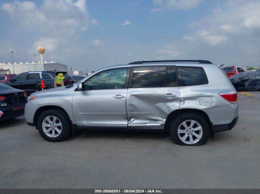 2012 Toyota Highlander Se V6 VIN: 5TDZK3EH9CS054142 Lot: 39560051