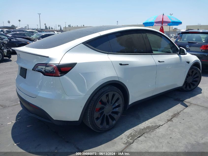 2022 Tesla Model Y Performance Dual Motor All-Wheel Drive VIN: 7SAYGDEF2NS342094 Lot: 39560073