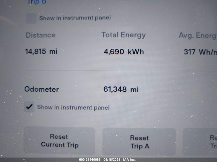 2017 Tesla Model S 100D/60D/75D/90D/P100D VIN: 5YJSA1E24HF190808 Lot: 39560088