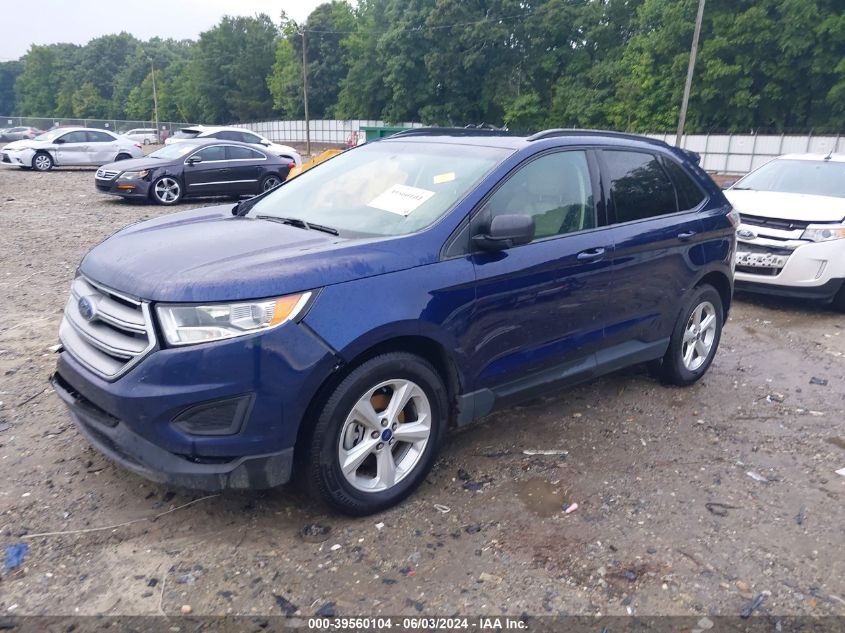 2016 Ford Edge Se VIN: 2FMPK3G91GBC29872 Lot: 39560104