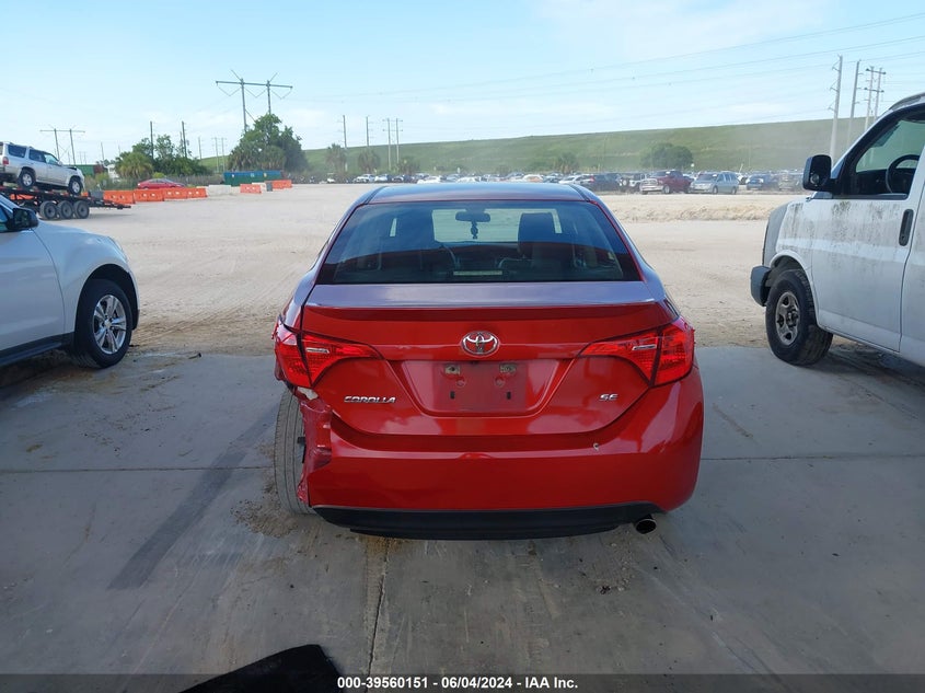 2017 Toyota Corolla Se VIN: 5YFBURHE1HP582838 Lot: 39560151