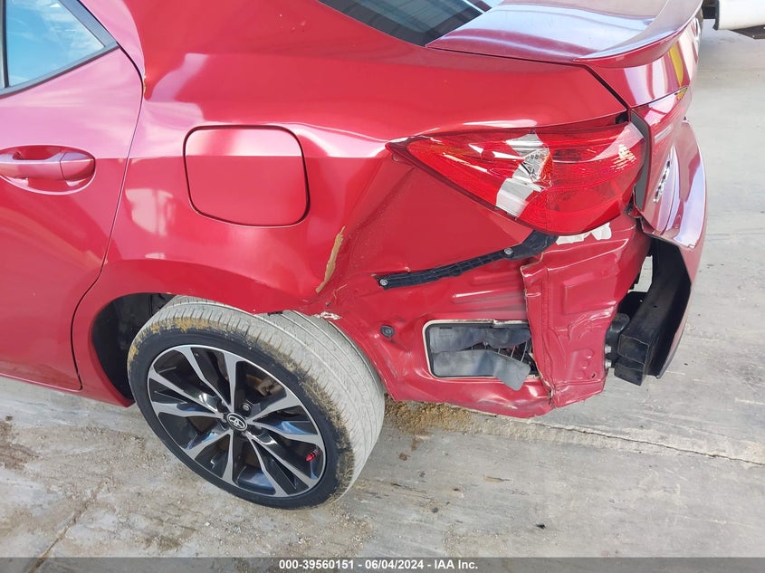 2017 Toyota Corolla Se VIN: 5YFBURHE1HP582838 Lot: 39560151