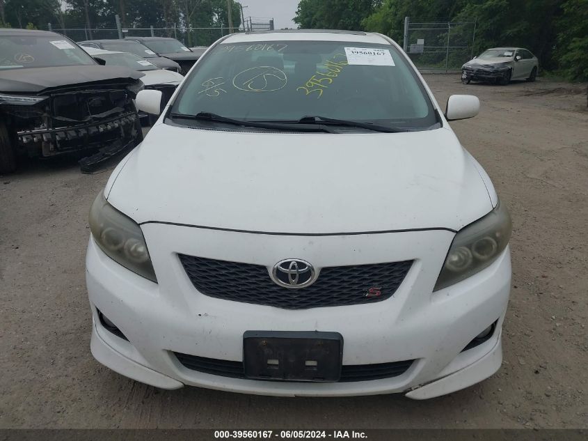 2009 Toyota Corolla S VIN: 2T1BU40E19C100966 Lot: 39560167