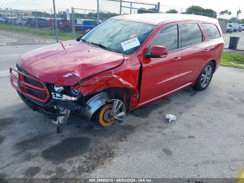 2013 Dodge Durango R/T VIN: 1C4SDHCT8DC613814 Lot: 39560210