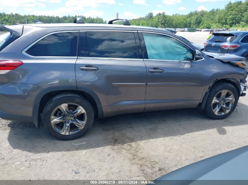 2017 Toyota Highlander Limited Platinum VIN: 5TDDZRFH2HS466451 Lot: 39560219