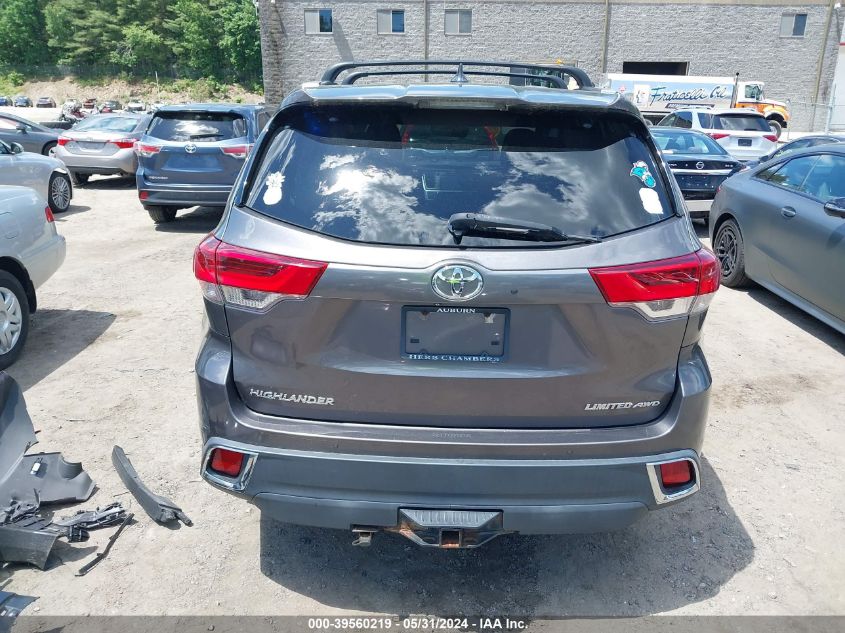 2017 Toyota Highlander Limited Platinum VIN: 5TDDZRFH2HS466451 Lot: 39560219