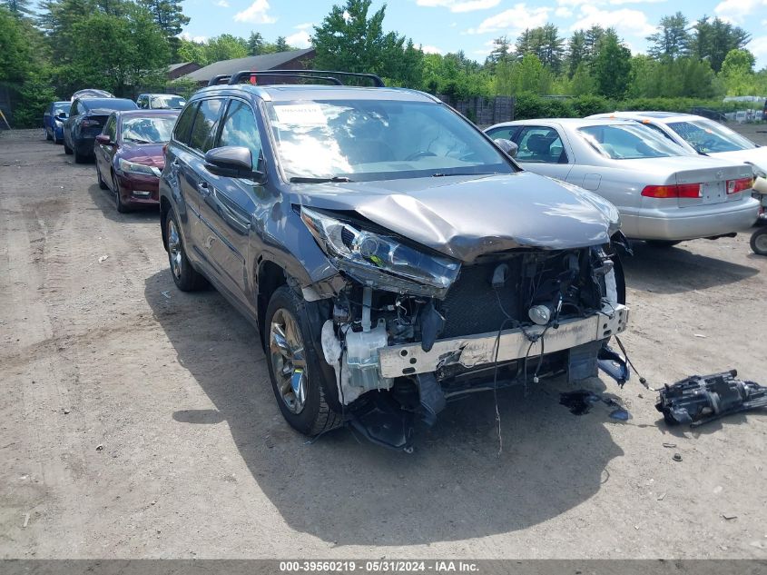 2017 Toyota Highlander Limited Platinum VIN: 5TDDZRFH2HS466451 Lot: 39560219