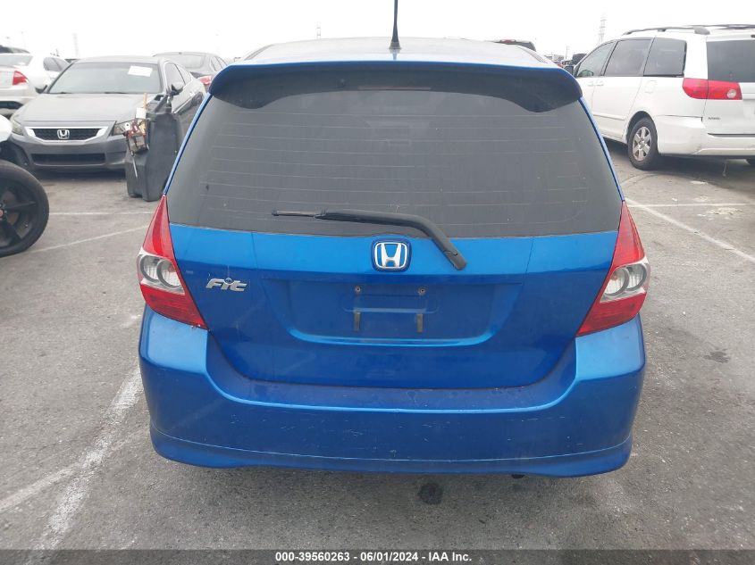 2008 Honda Fit Sport VIN: JHMGD38678S036957 Lot: 39560263