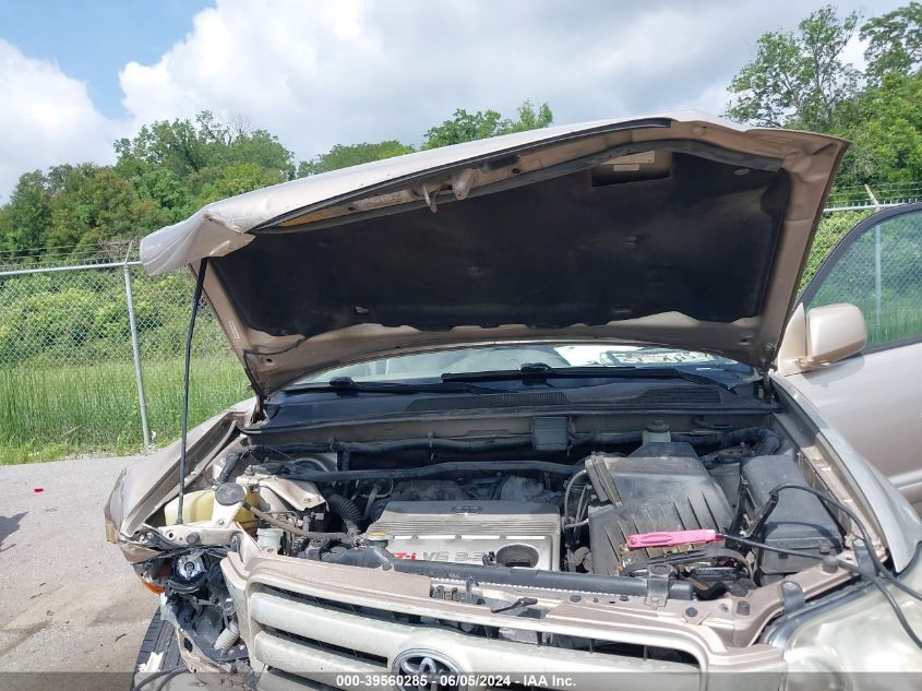 2006 Toyota Highlander V6 VIN: JTEGP21A560092255 Lot: 39560285