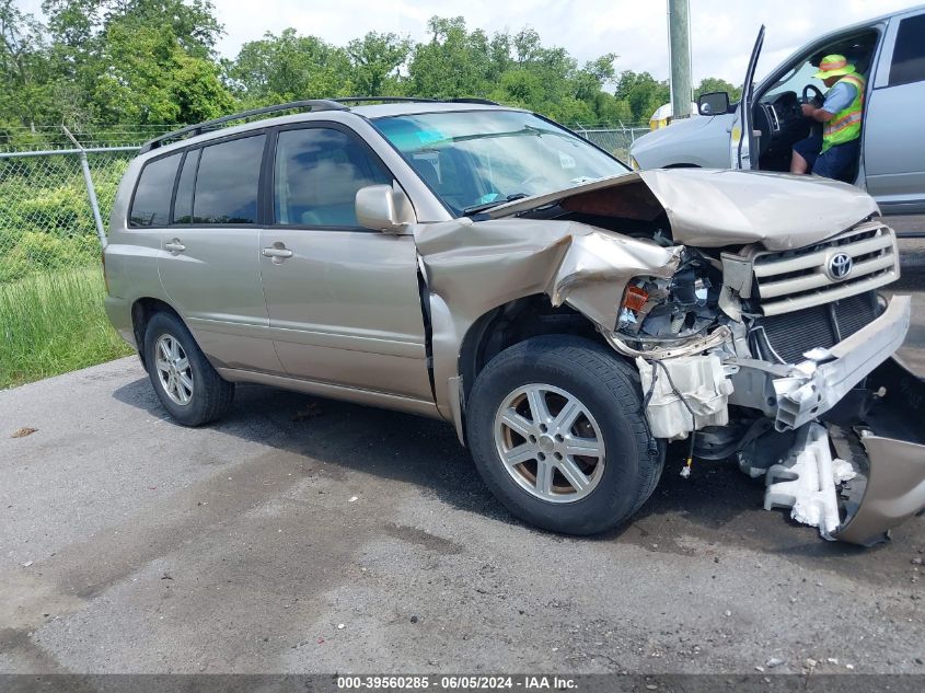 2006 Toyota Highlander V6 VIN: JTEGP21A560092255 Lot: 39560285