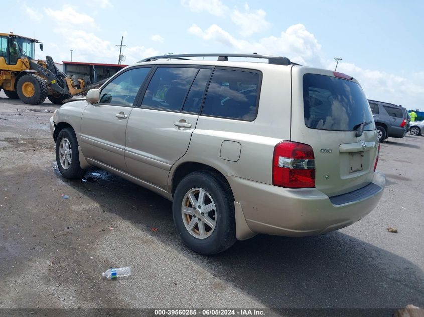 2006 Toyota Highlander V6 VIN: JTEGP21A560092255 Lot: 39560285