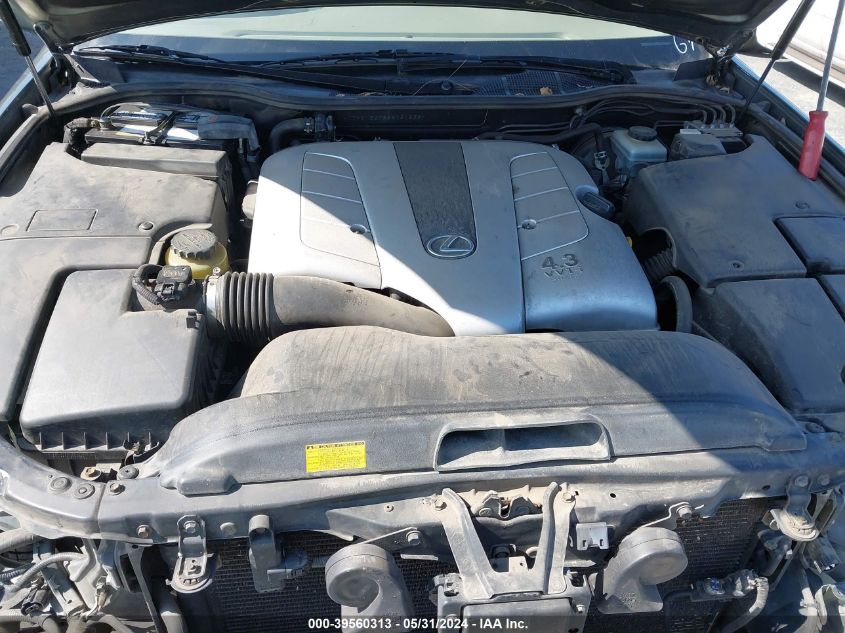 2005 Lexus Ls 430 VIN: JTHBN36F255021299 Lot: 39560313